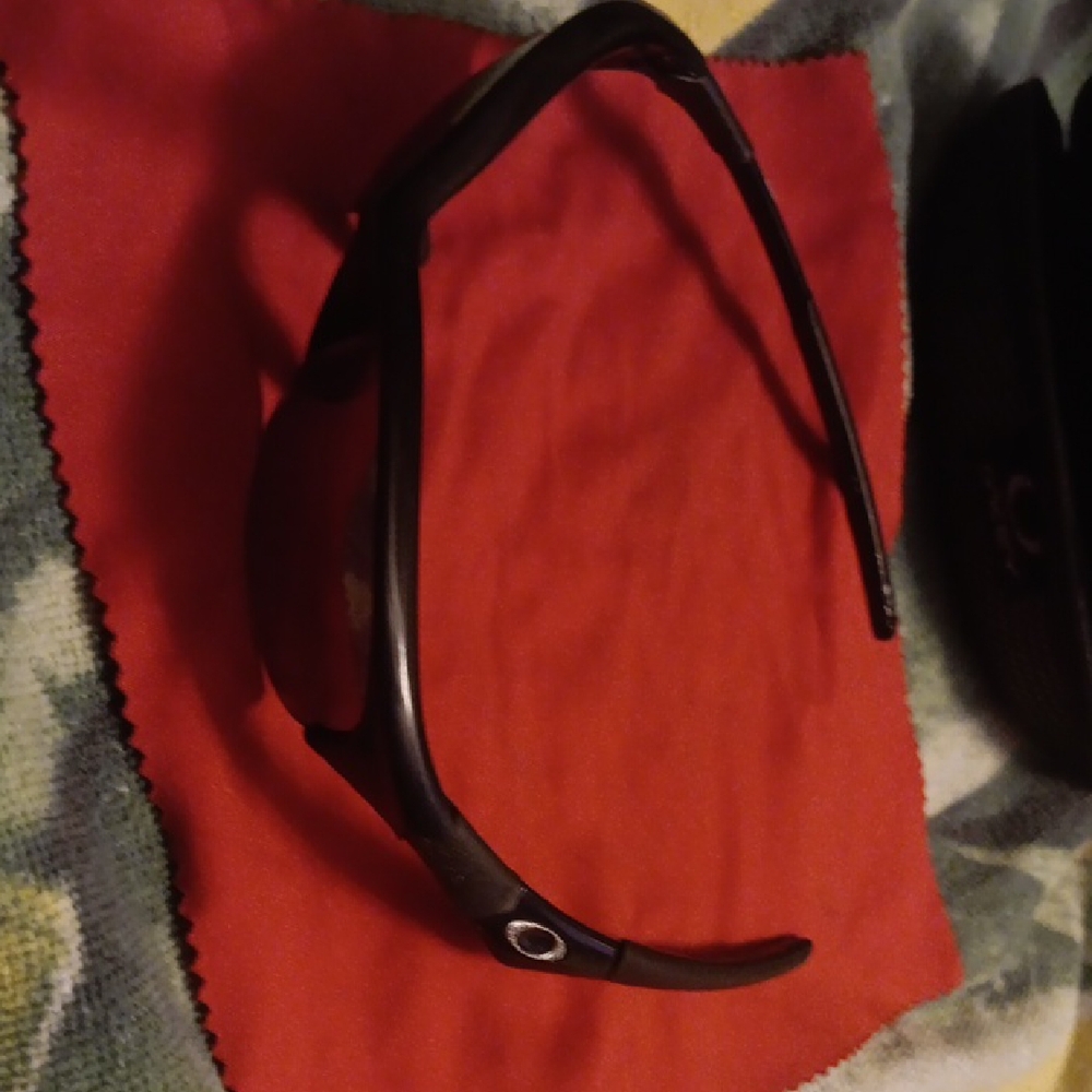 Oakley Black Sunglasses with Silver Accent